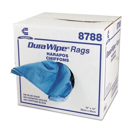 Chicopee Chix, Durawipe General Purpose Towels, 12 X 12, Blue, 250PK 8788